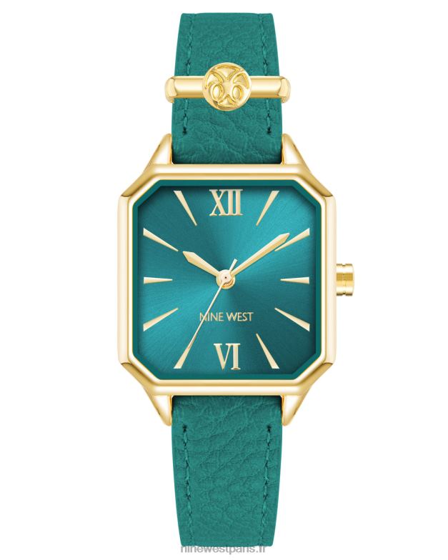 Nine West montre bracelet à breloque logo P88BJ2860 sarcelle
