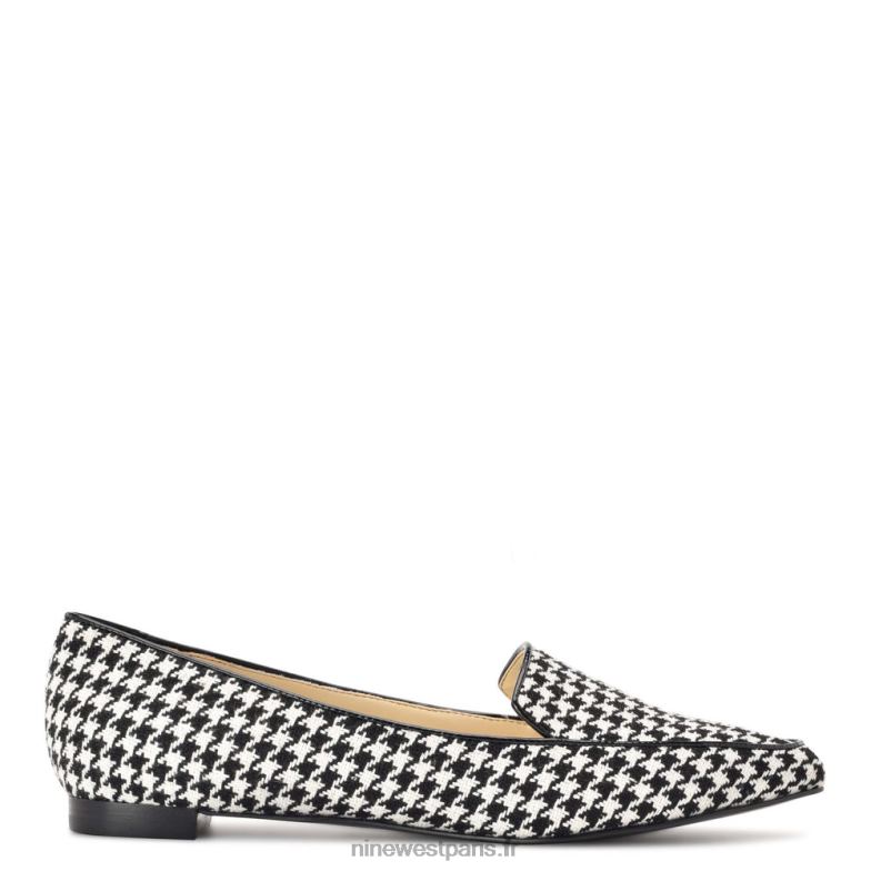 Nine West Abay appartements fumeurs P88BJ2312 pied de poule noir/blanc