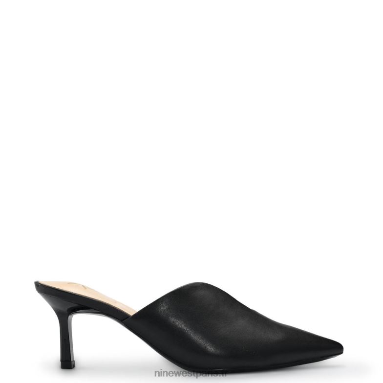 Nine West kapps 9x9 mules à bout pointu P88BJ2161 Cuir noir