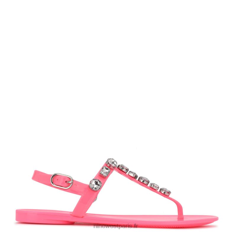 Nine West sandales en gelée de genévrier P88BJ814 rose néon