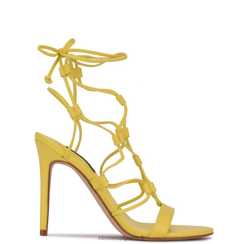 Nine West mélange de sandales à la cheville P88BJ855 nouveau jaune