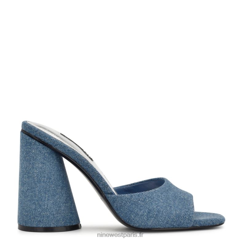 Nine West excit sandales à talon P88BJ302 jean bleu