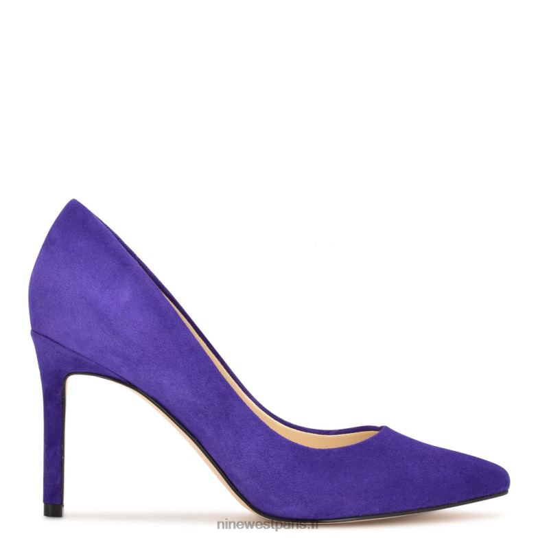 Nine West escarpins à bout pointu ezra P88BJ1216 daim violet moyen