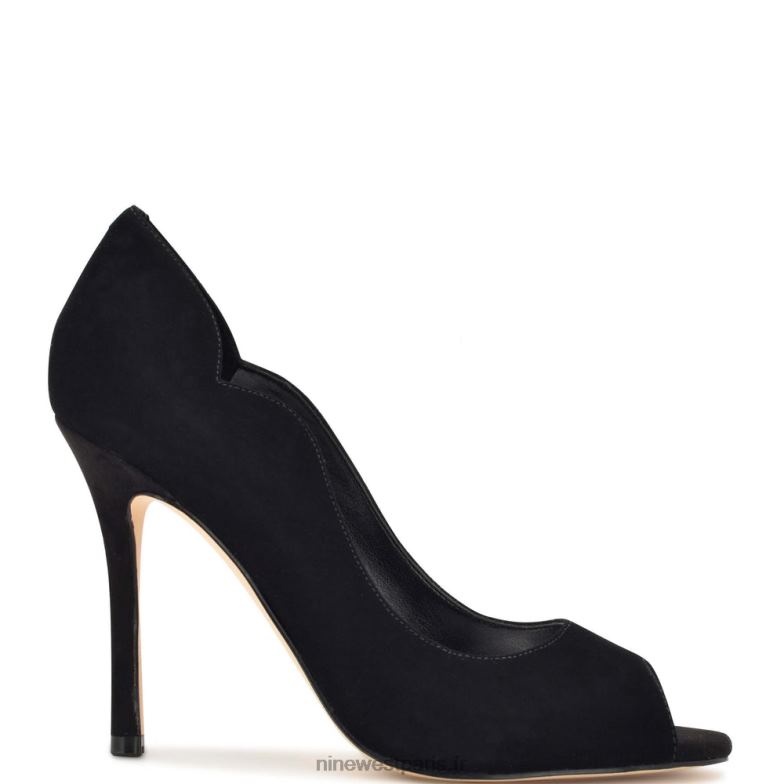 Nine West escarpins à bout ouvert kelyan P88BJ1401 Suède noir
