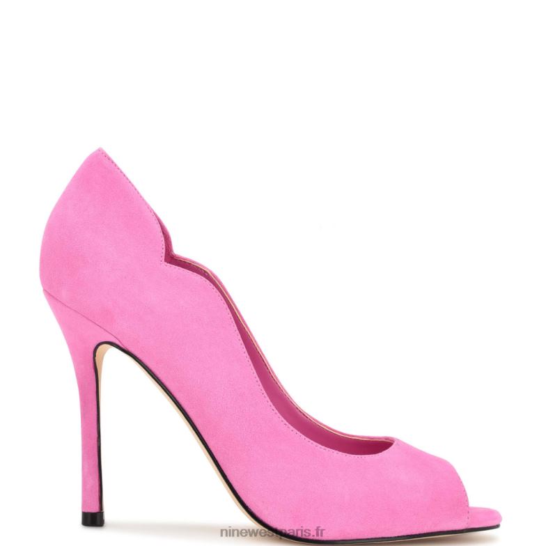 Nine West escarpins à bout ouvert kelyan P88BJ898 daim rose