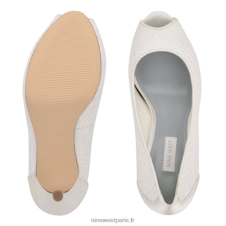 Nine West escarpins à plateforme peep toe hizzia P88BJ2068 paillettes de perles