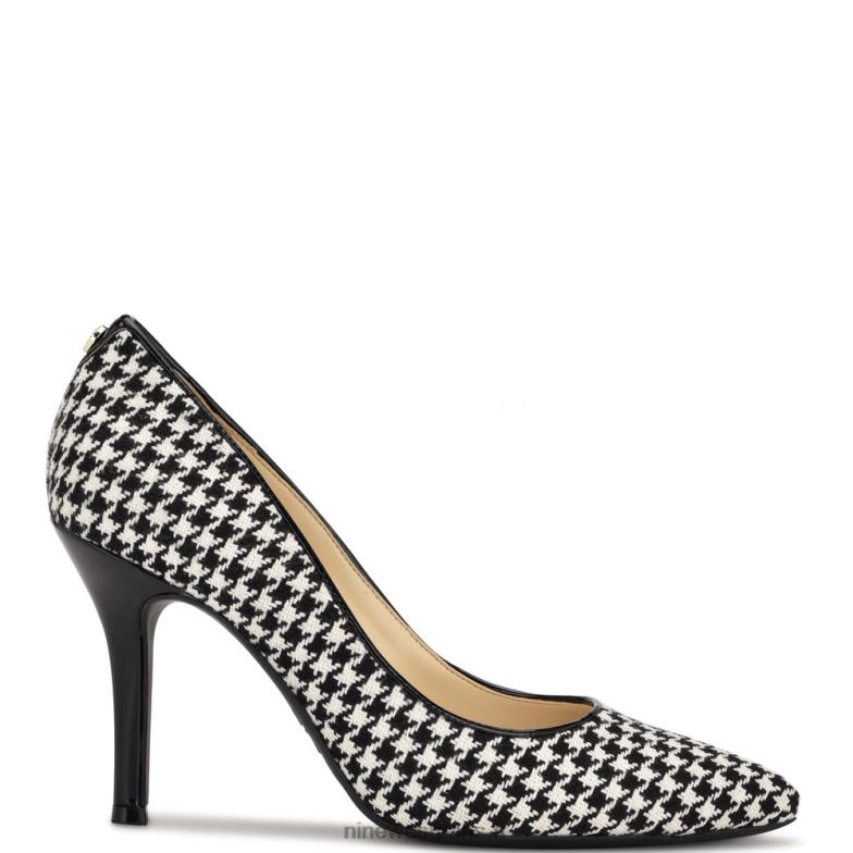 Nine West escarpins à bout pointu Fifth 9x9 P88BJ1293 pied de poule noir/blanc