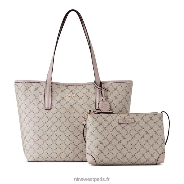 Nine West cabas 2 en 1 delaine P88BJ2456 logo champignon/rose