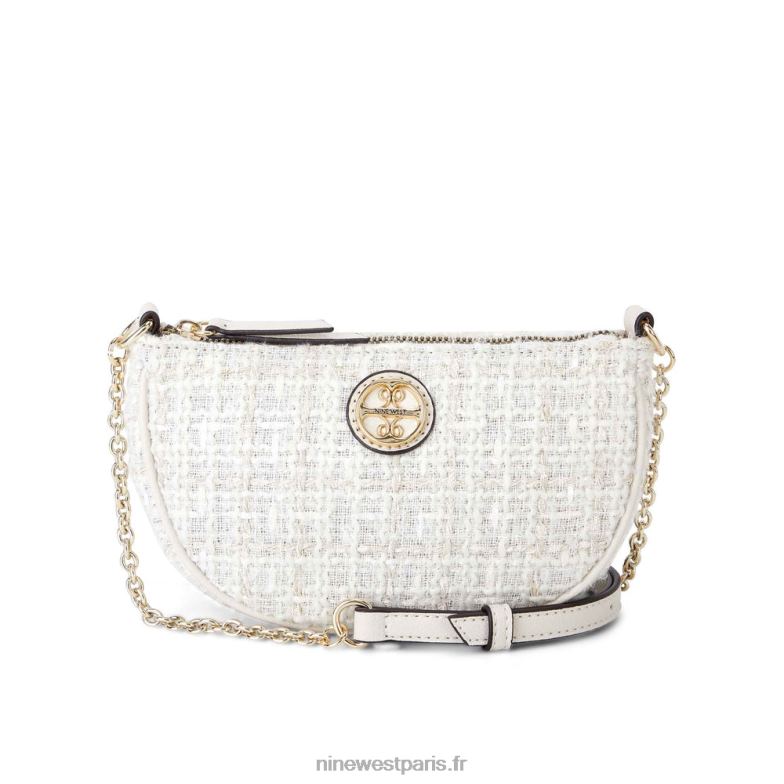 Nine West maud mini crossbody top zip P88BJ2561 lait
