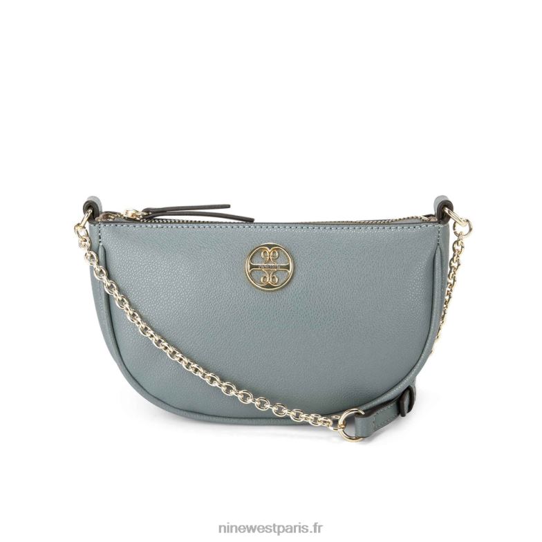 Nine West maud mini crossbody top zip P88BJ2652 ardoise