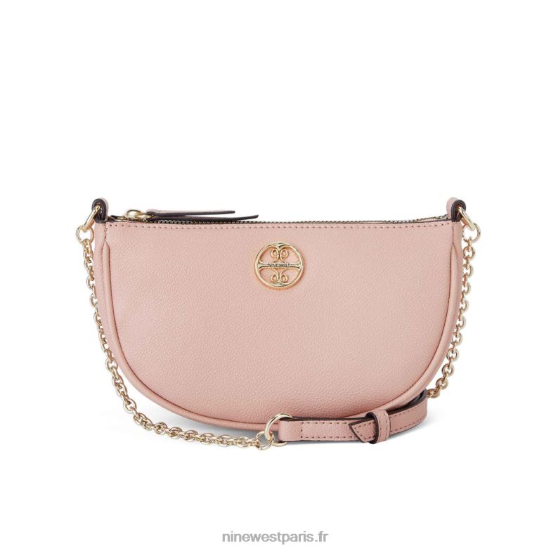 Nine West maud mini crossbody top zip P88BJ2662 rose terre
